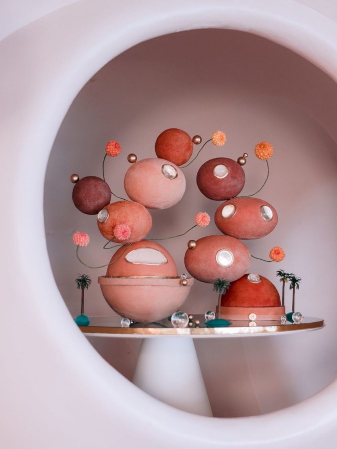 لوحة إبداعية من الحلوى تصميم بشرى مرير