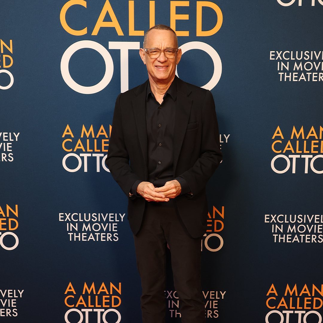 النجم توم هانكس في العرض الخاص لفيلم "A Man Called Otto"