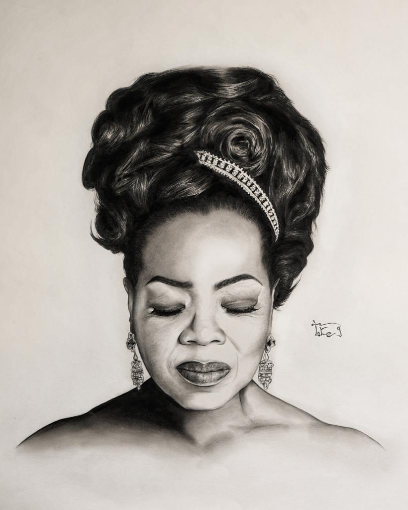  أوبرا وينفري بريشة طارق بلدينا