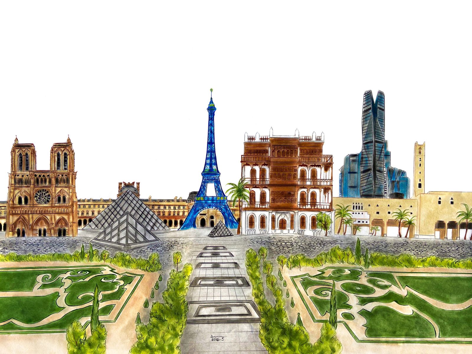  المدرسة الفنية والافكار المفاهيمية. 