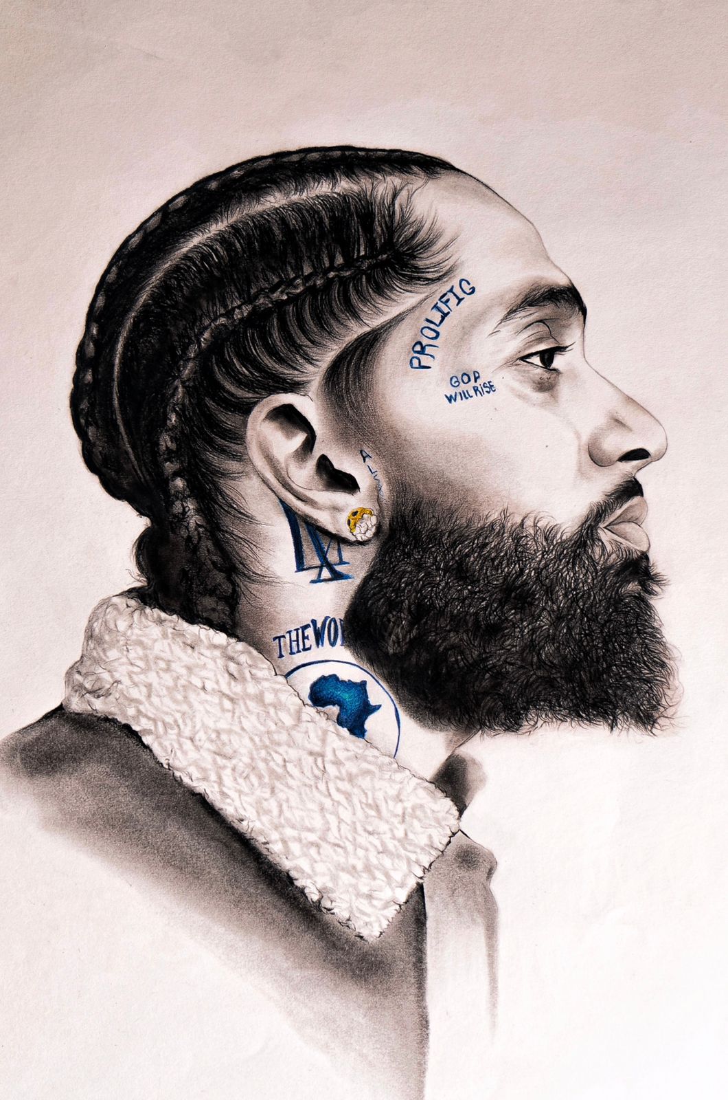  بورتريه لا يمكن أن ينساه الفنان طارق بلدينا.