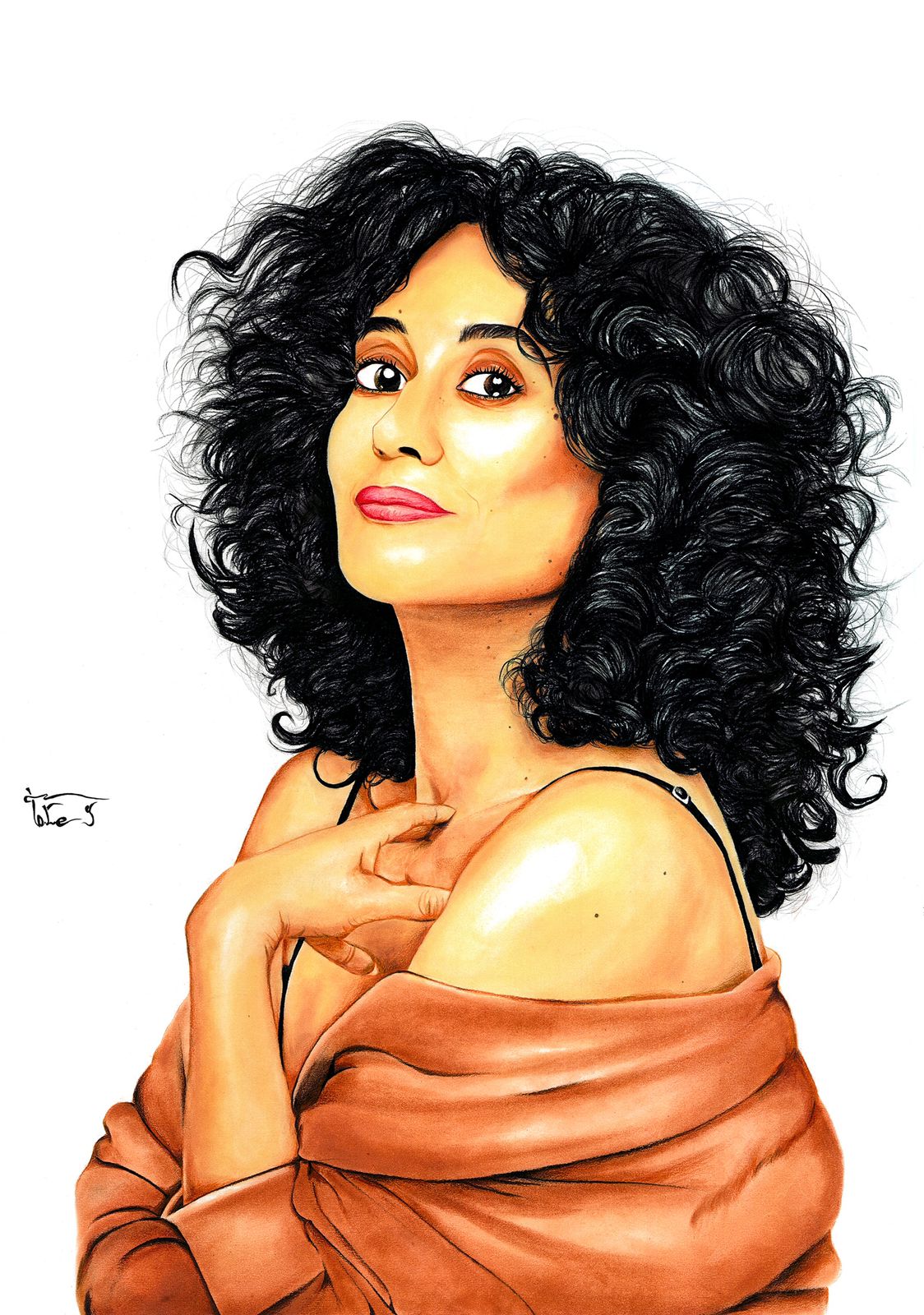  بورتريهات لبعض النساء المؤثرات بريشة الفنان المبدع طارق بلدينا. 