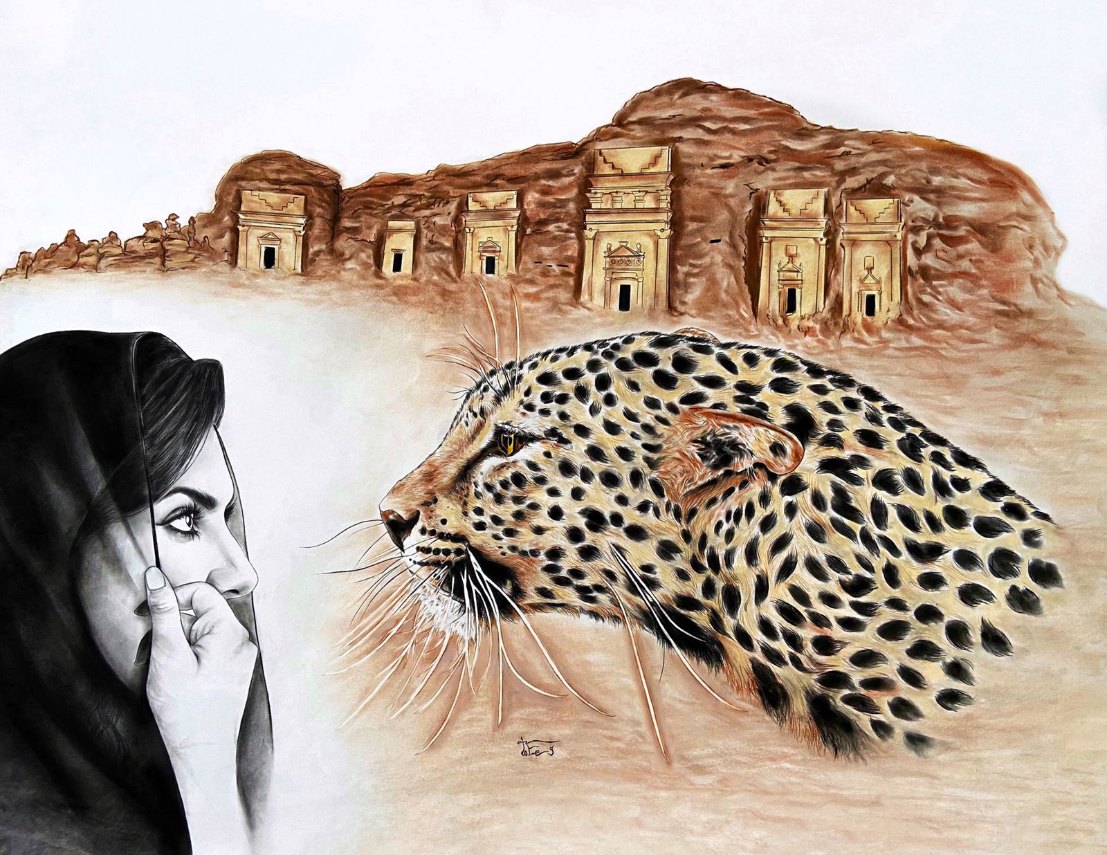  لوحة فنية مثلت علامة فارقة في مسيرة المبدع طارق بلدينا 