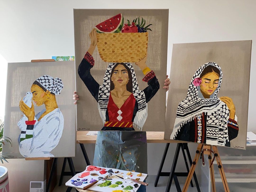 الفنانة التشكيلية ميساء المناعي