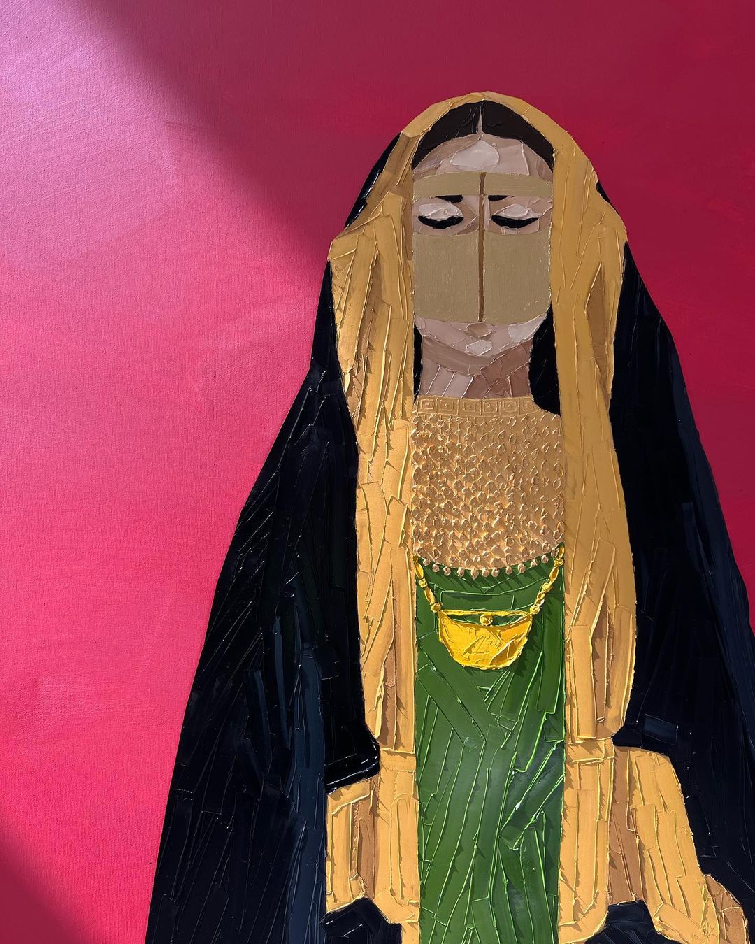 عمل الفنانة التشكيلية ميساء المناعي