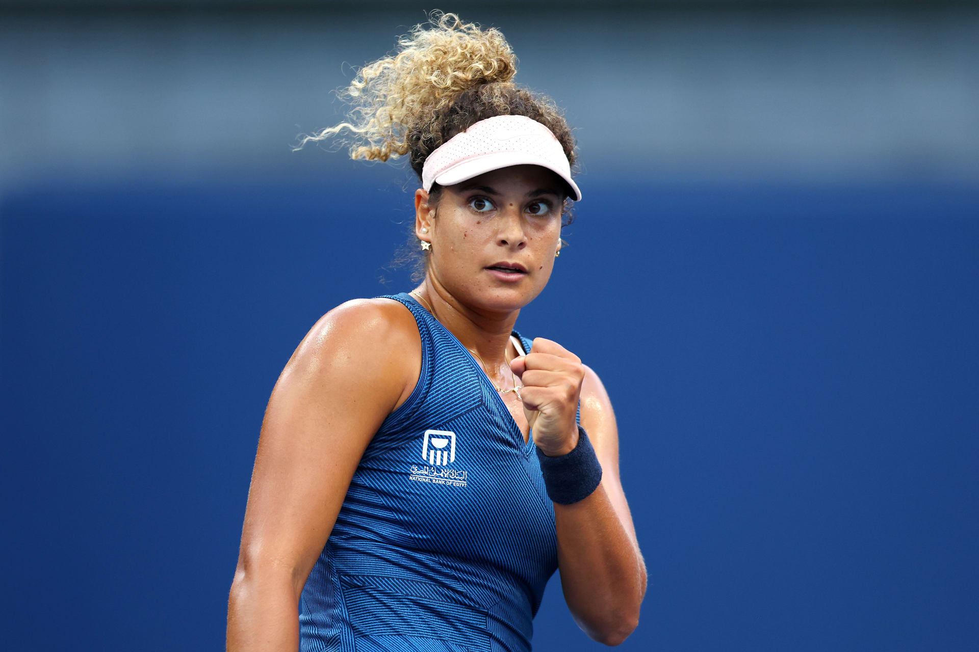  لاعبة التنس المصرية ميار شريف 