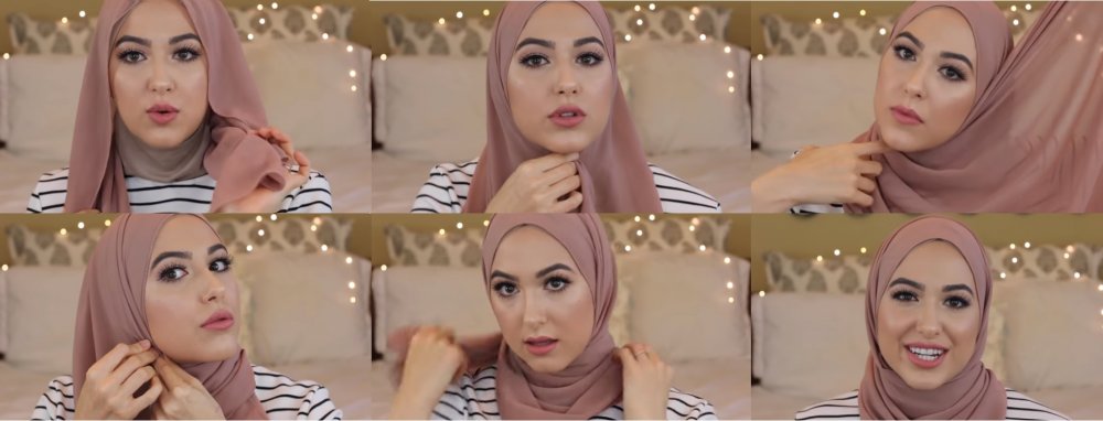 لفة حجاب ناعمة للعمل