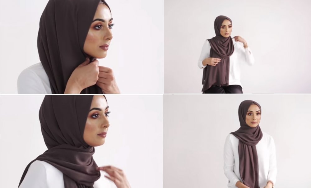 لفة حجاب كلاسيكية