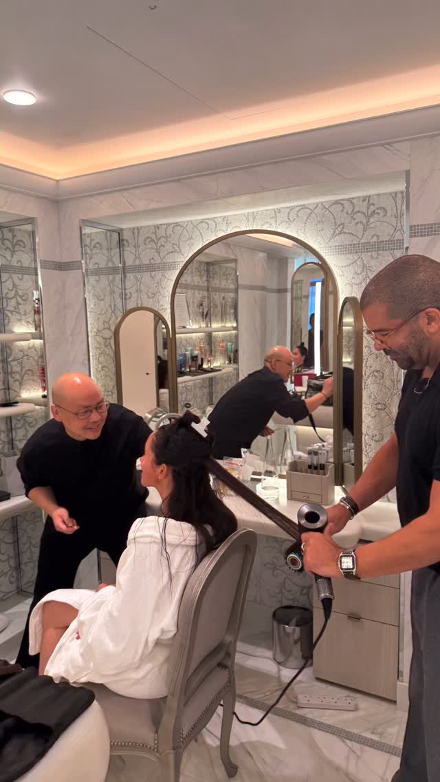 ميغان ماركل مع خبير التجميل دانيال مارتن