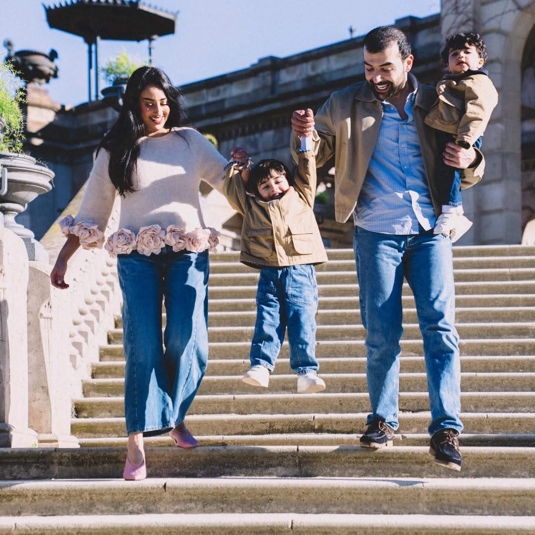 أبناء الفنانة فرح الهادي وعقيل الرئيسي