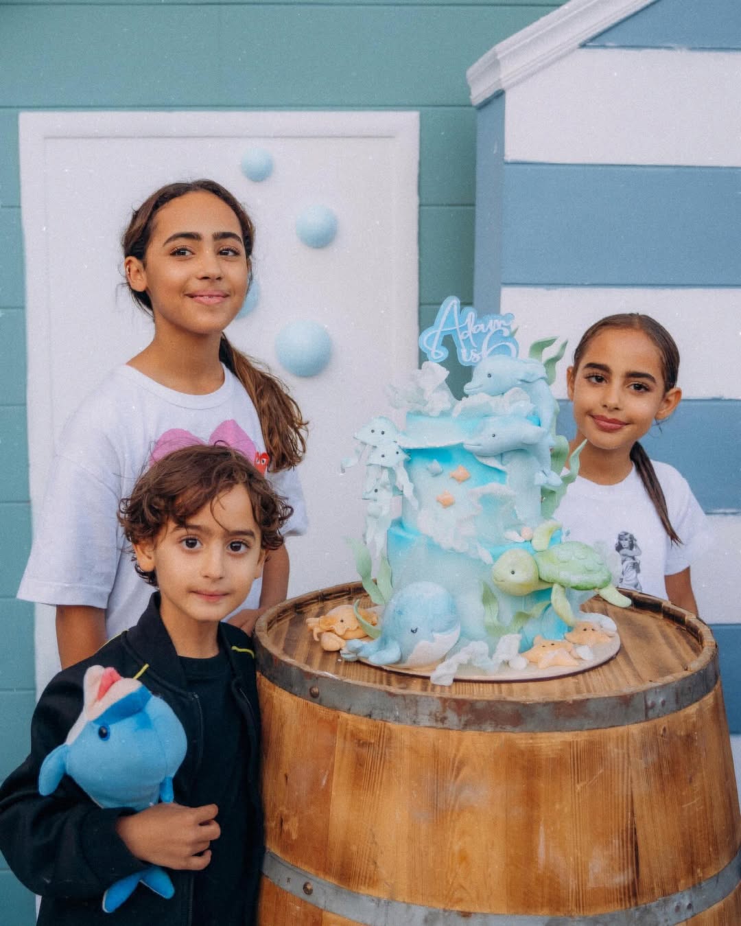 أبناء تامر حسني وبسمة بوسيل