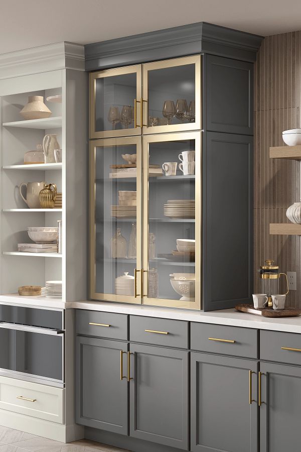 أبواب زجاجية للخزائن العلوية