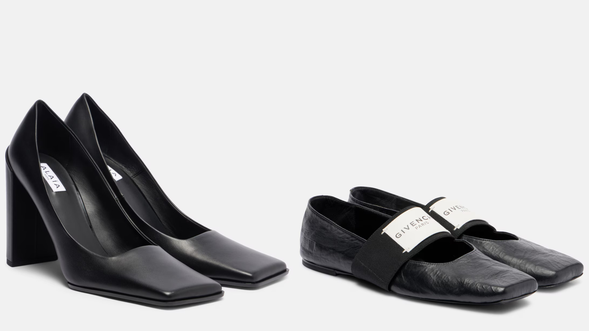 أحذية بمقدمة مربعة من Givenchy وAlaïa