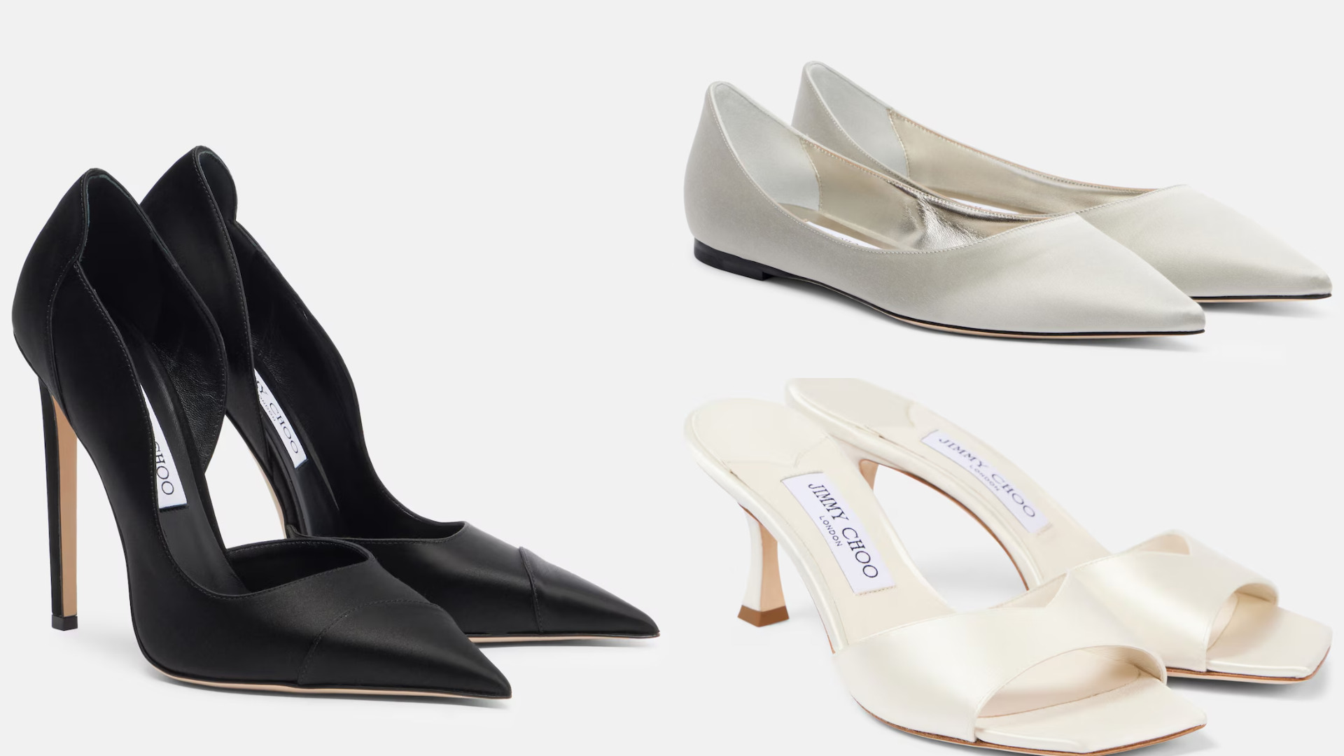 أحذية من الساتان من Jimmy Choo