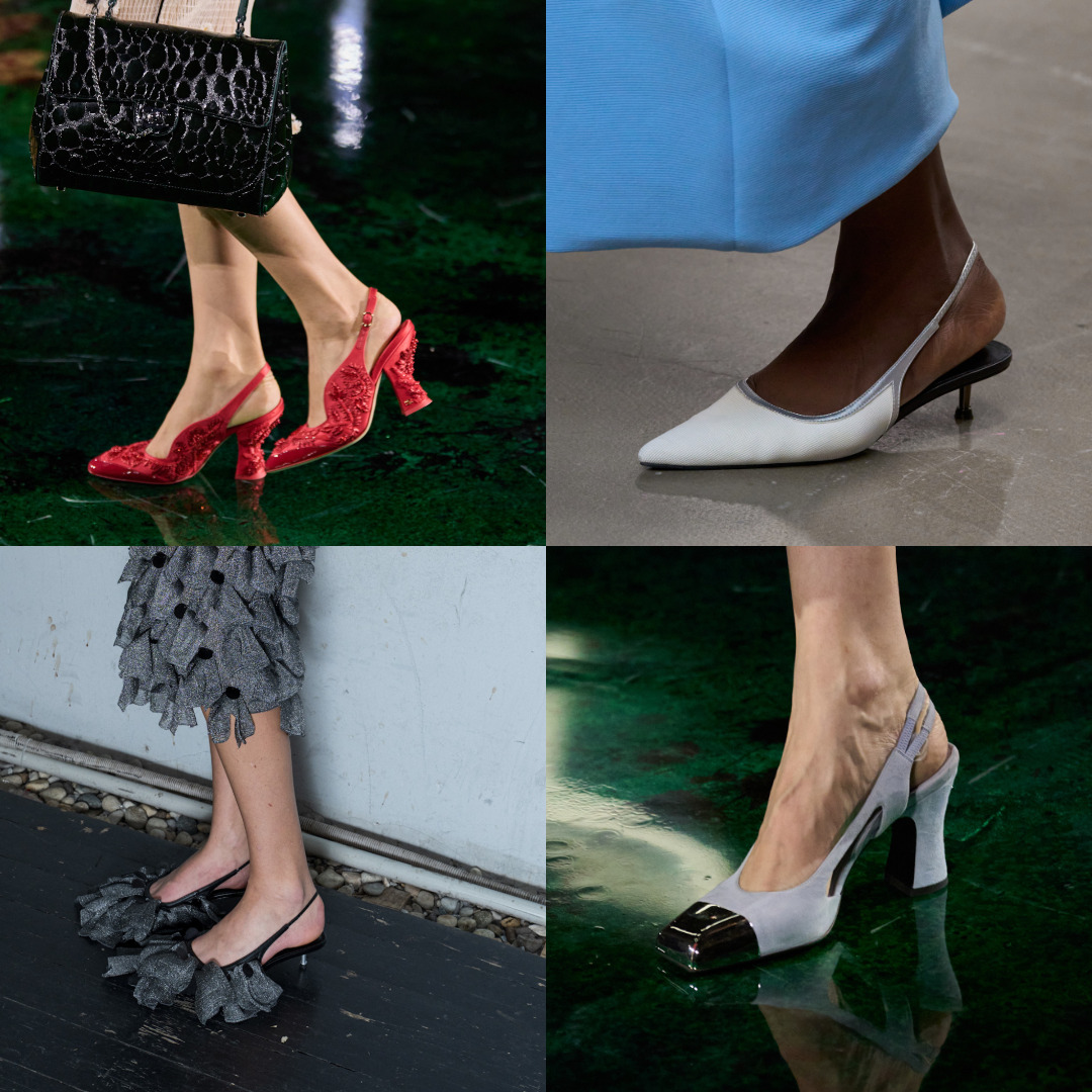أحذية Slingback متعددة