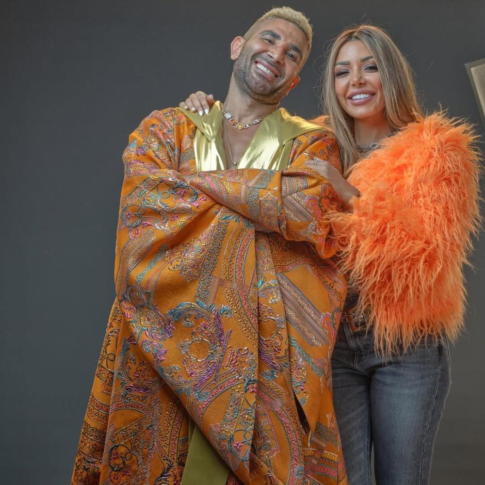 أحمد سعد وزوجته