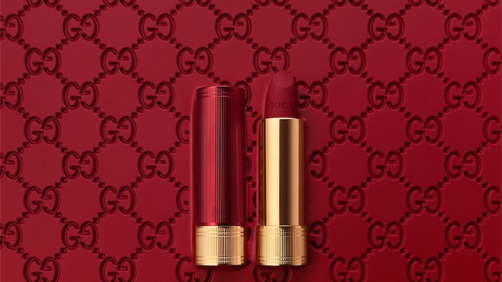 Rouge à Lèvres Mat بلون Rosso Ancora من Gucci Beauty