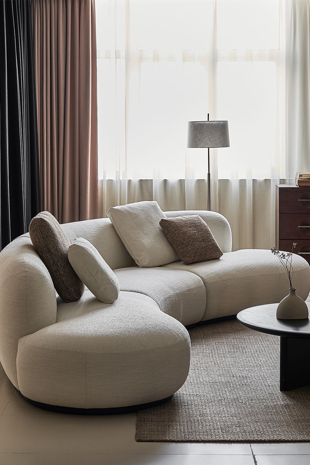 أريكة منجدة مخملية