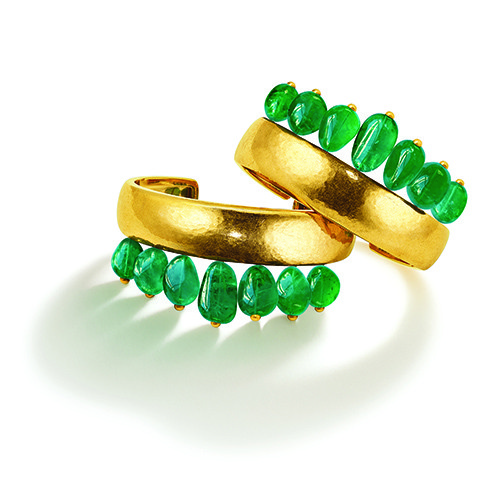 أساور كورون باللون الزمردي  من Belperron