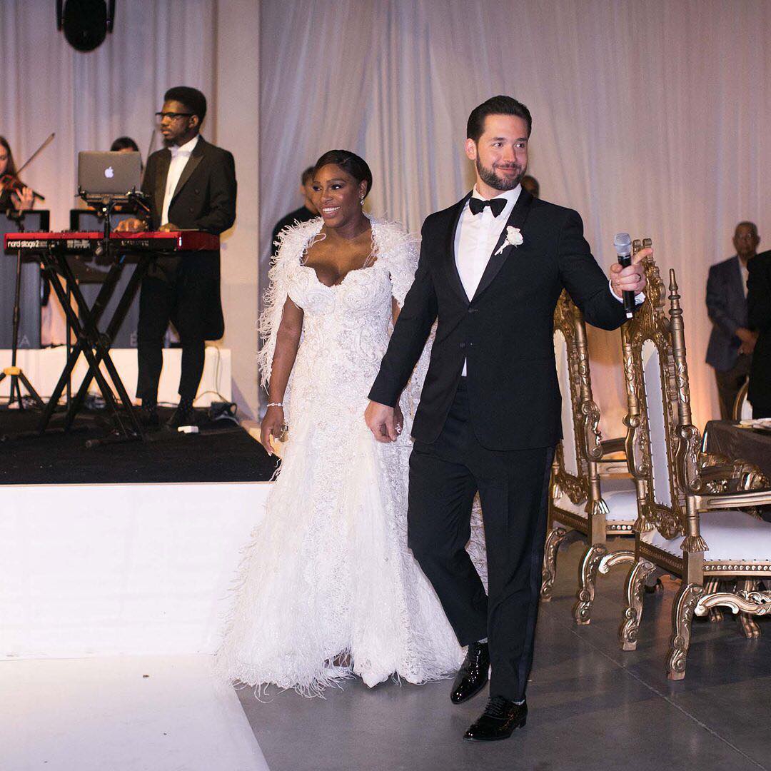 أغنية الرقصة الأولى لسيرينا ويليامز Serena Williams وأليكسيس أوهانيان Alexis Ohanian