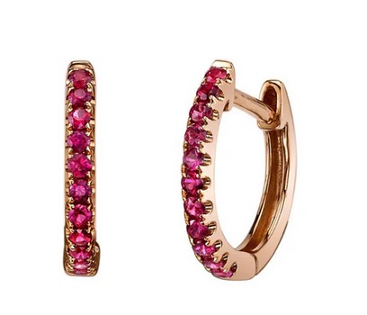 أقراط  مرصعة بالياقوت من Anitako