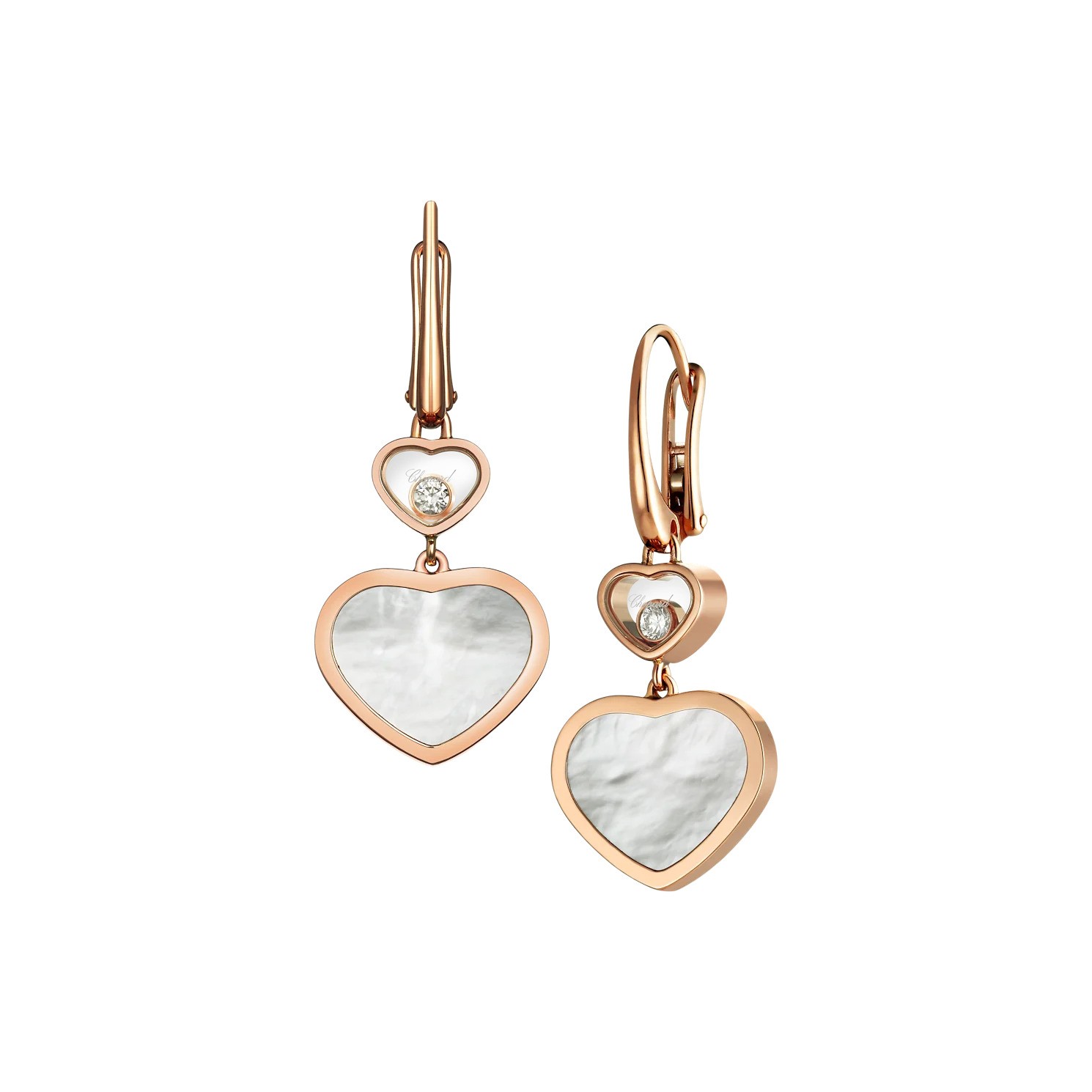 أقراط Happy Hearts من Chopard