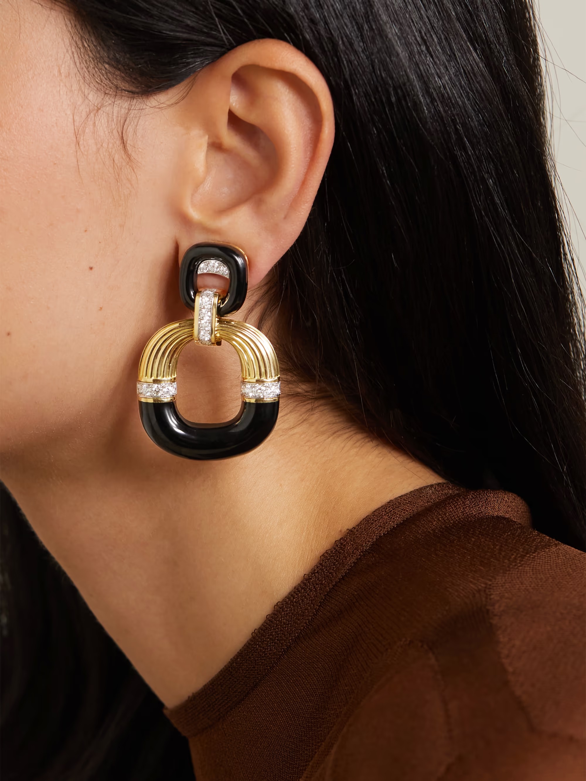 أقراط Radiator من David Webb