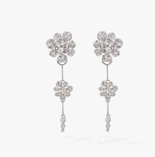 أقراط ألماس Marguerite Diamond Drop من Annoushka