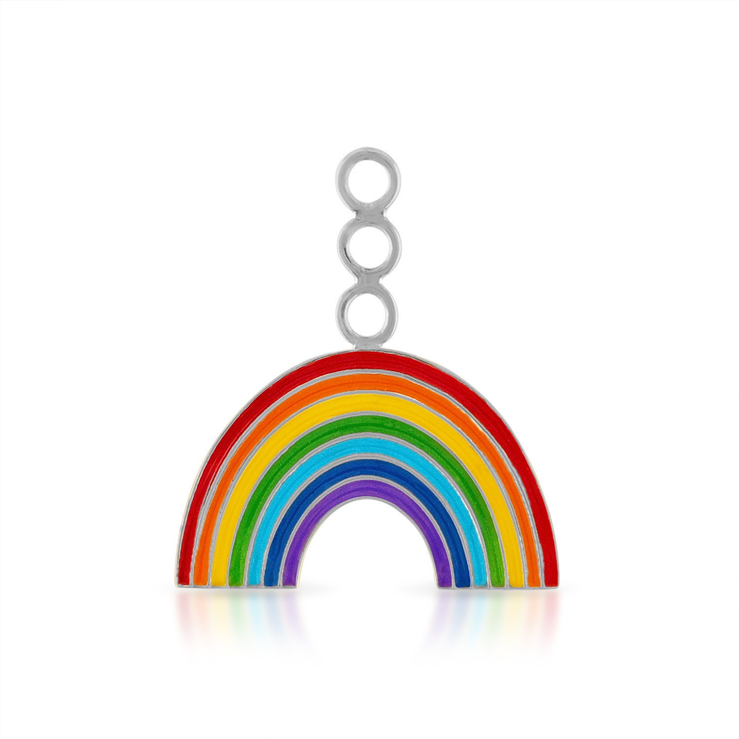 أقراط السترة بألوان قوس قزح من ستيفاني جوتليب Stephanie Gottlieb