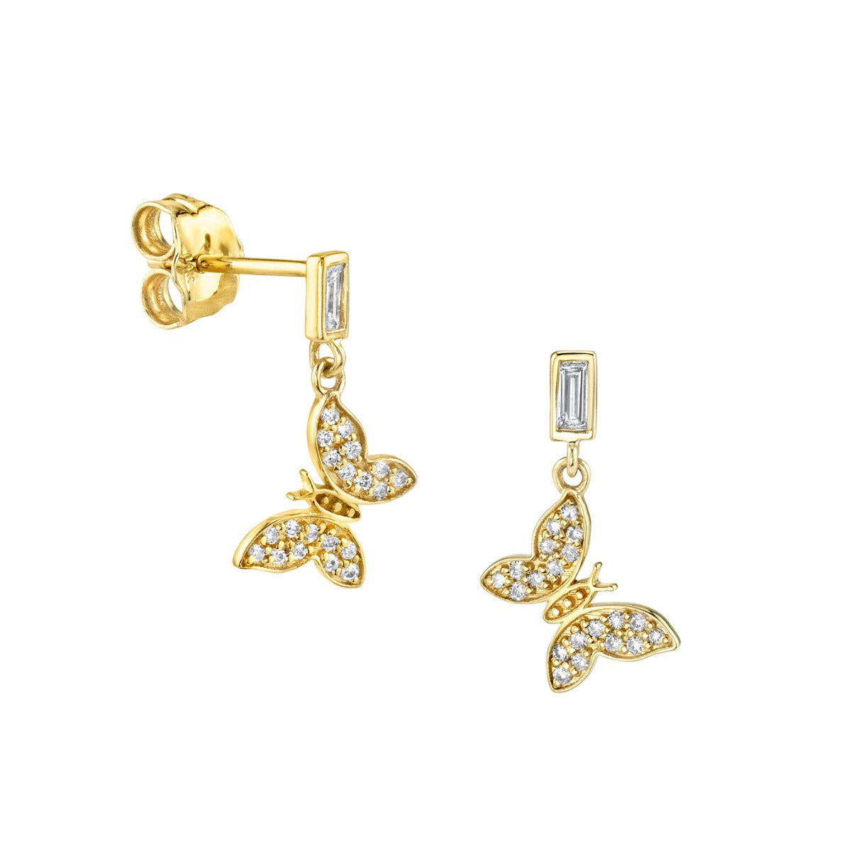 أقراط الفراشة Butterfly earrings من سيدني ايفان Sydney Evan