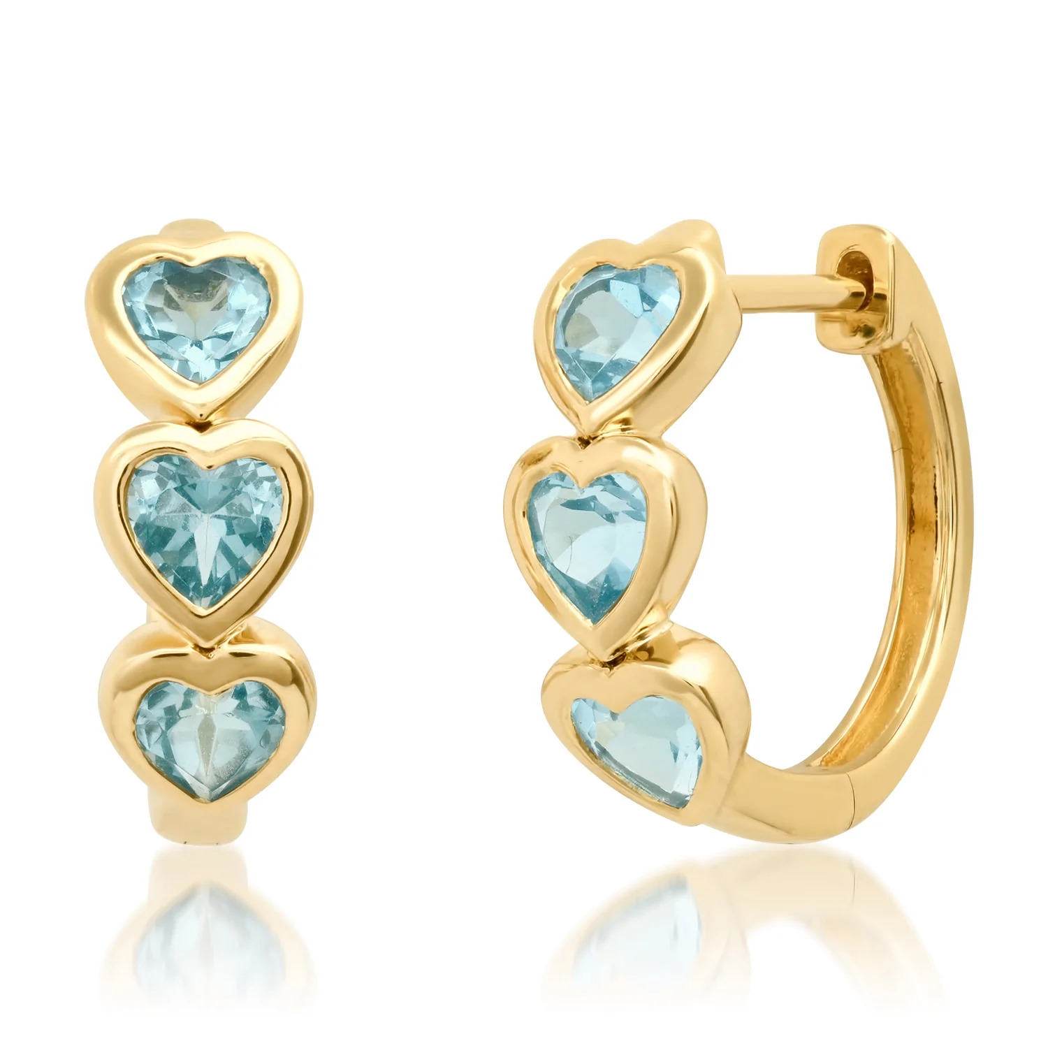 أقراط القلب الحلقية Heart hoop earrings من آشلي بيرغمان Ashleigh Bergman