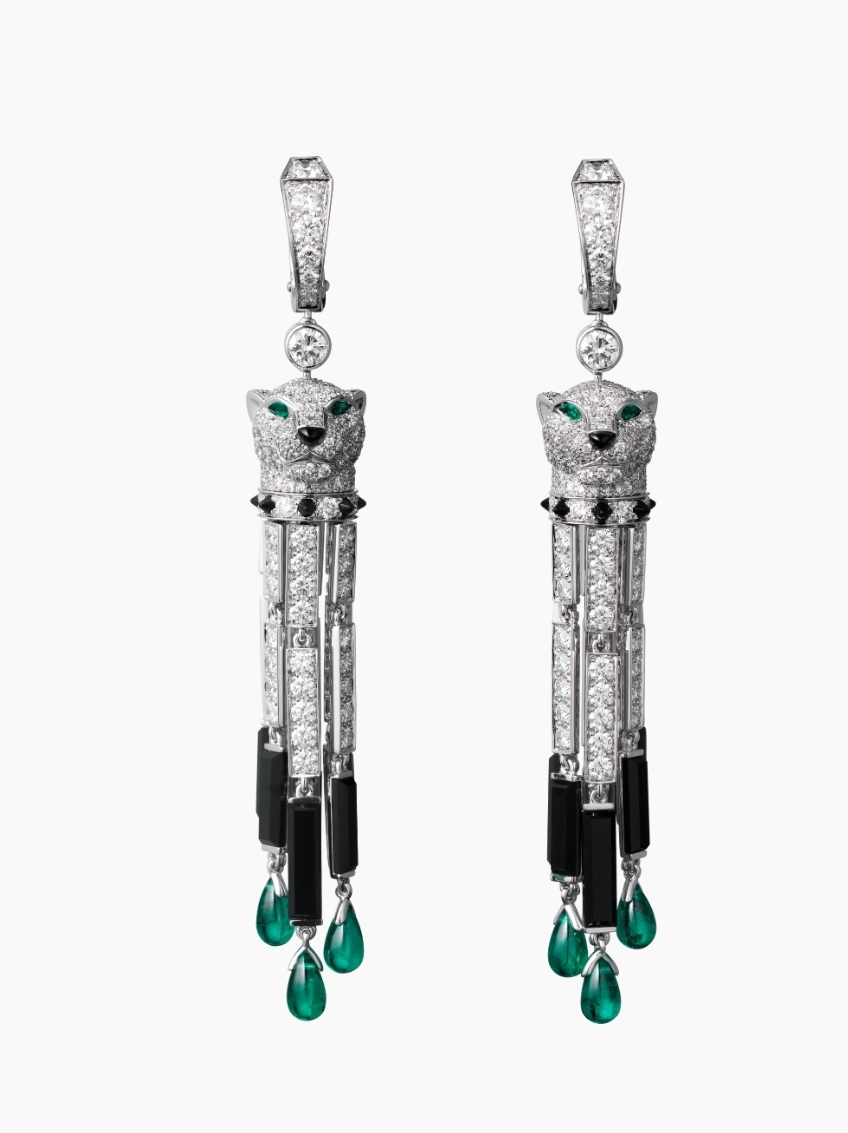 أقراط الماس PANTHÈRE DE CARTIER