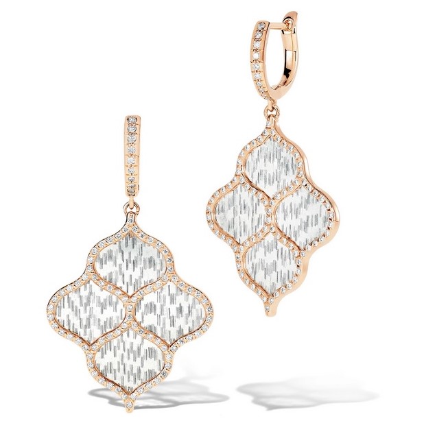 أقراط ذهب Titanium Rain من Boghossian Jewels