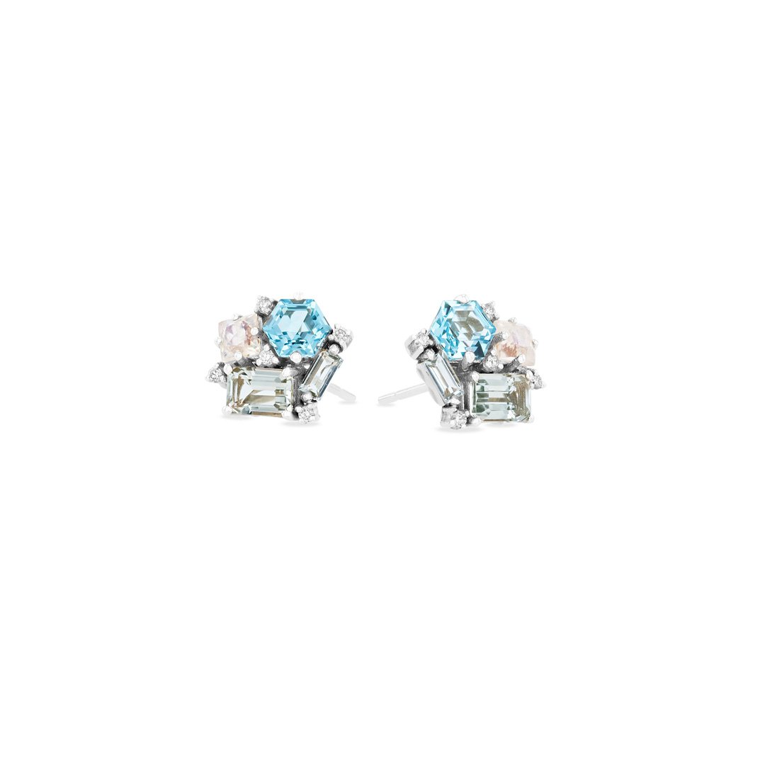 أقراط زهور الباستيل Blossom Pastel stud earrings من سوزان كالان Suzanne Kalan