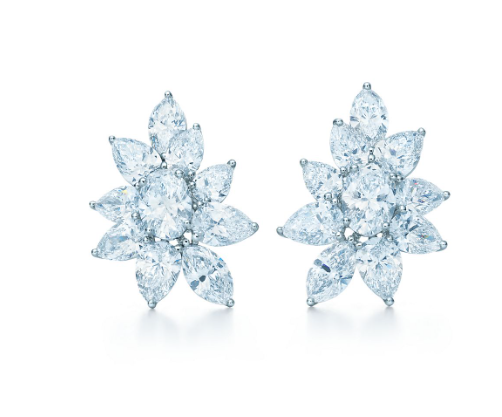 أقراط فارهة من دار تيفاني أند كو