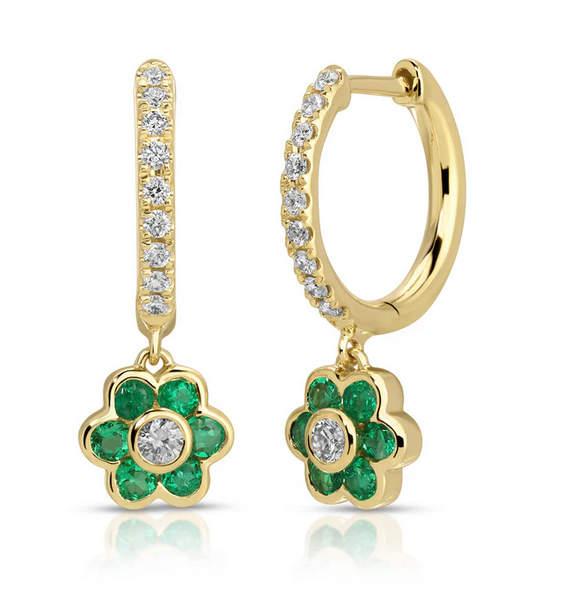 أقراط فلورا المتدلية من Anita Ko