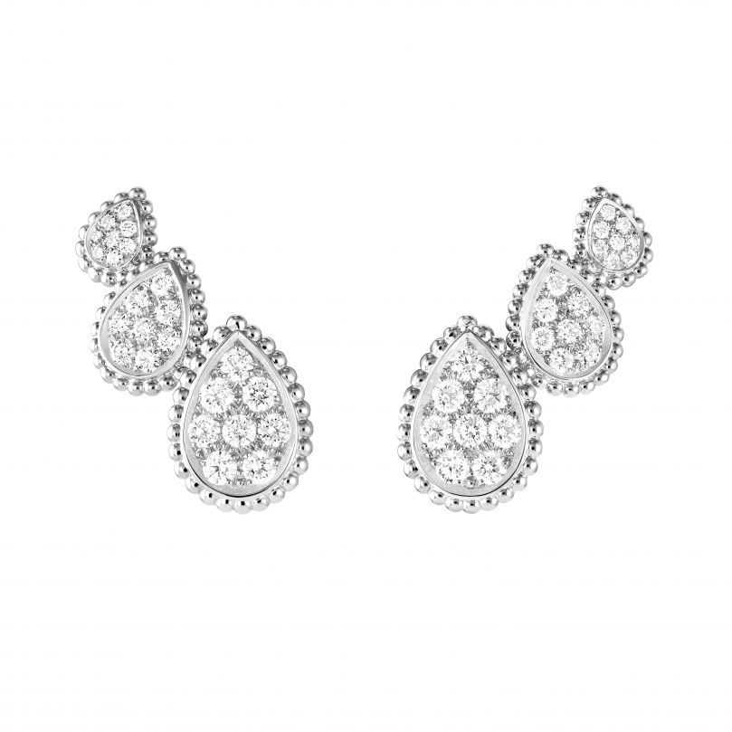 أقراط ماس  Serpent Bohème studمن Boucheron
