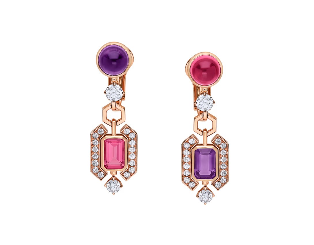 أقراط ملونة من Bvlgari
