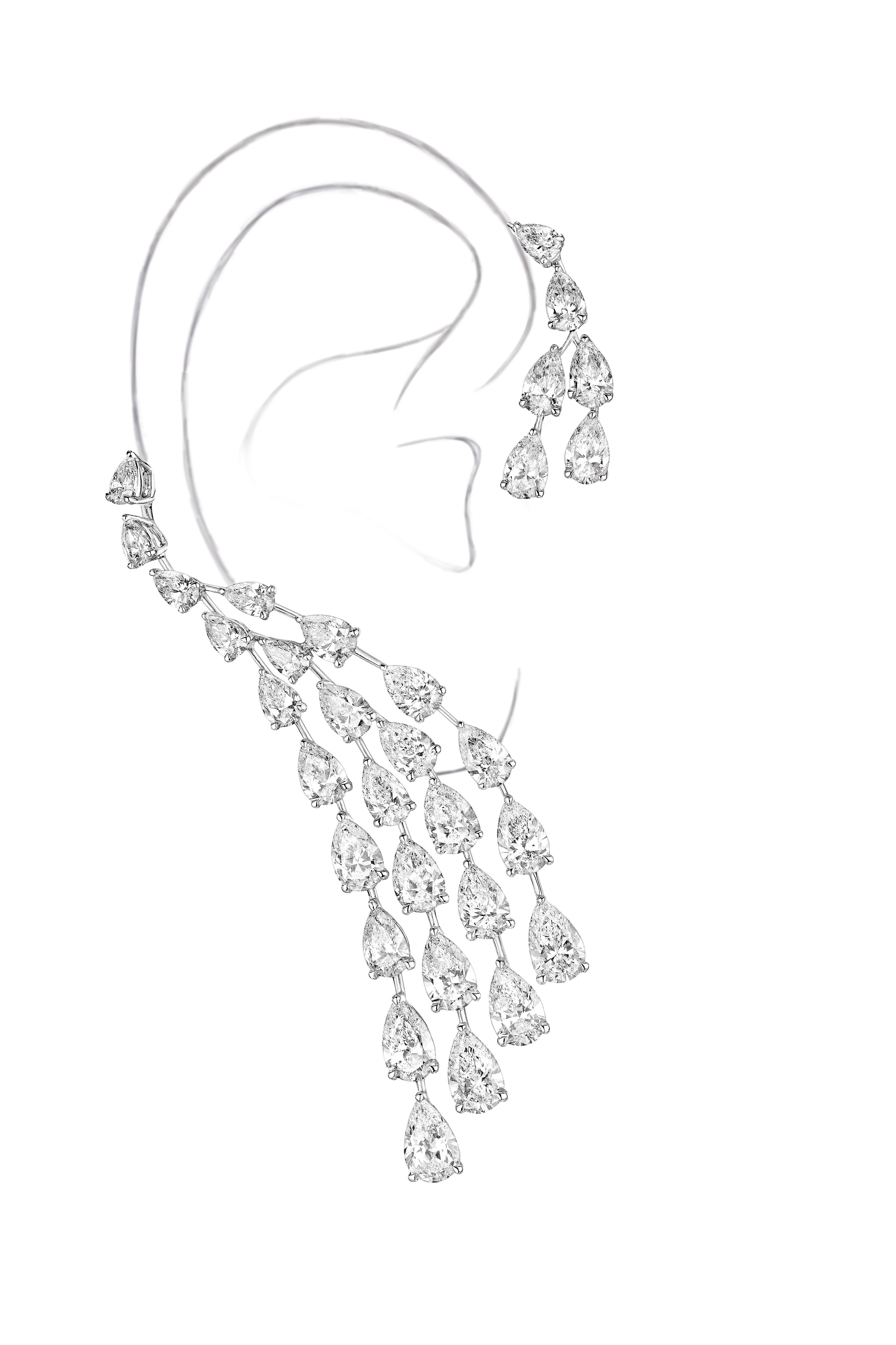 أقراط Calypso earcuff من دار ميسيكا Messika