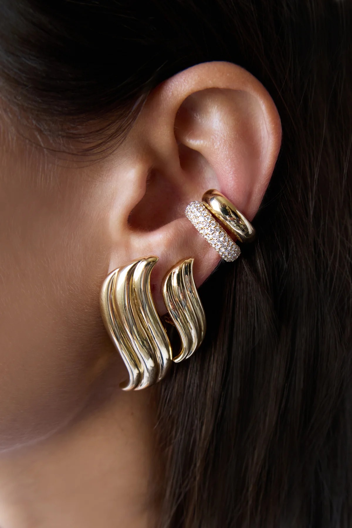 أقراط Celeste الكبيرة من  Anita Ko