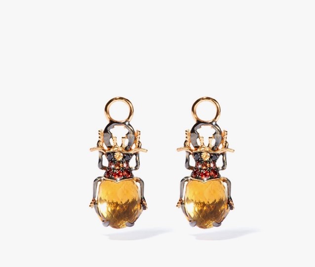 أقراط Citrine Beetle من Annoushka