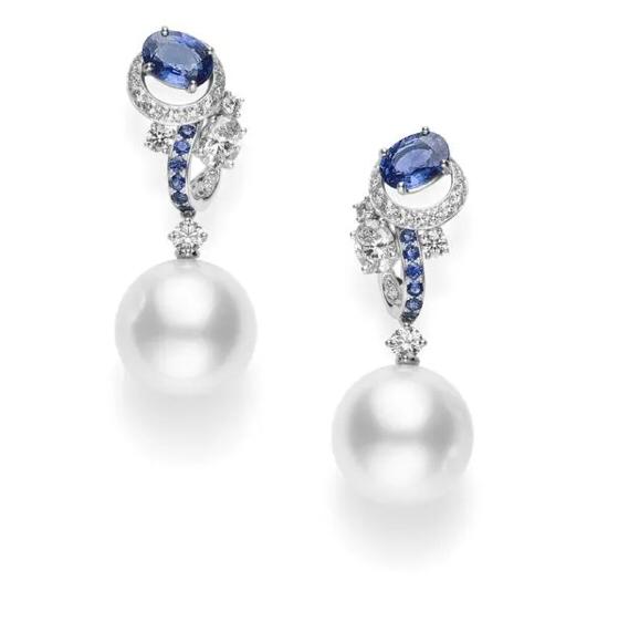 أقراط Classic Blue من ميكيموتو Mikimoto