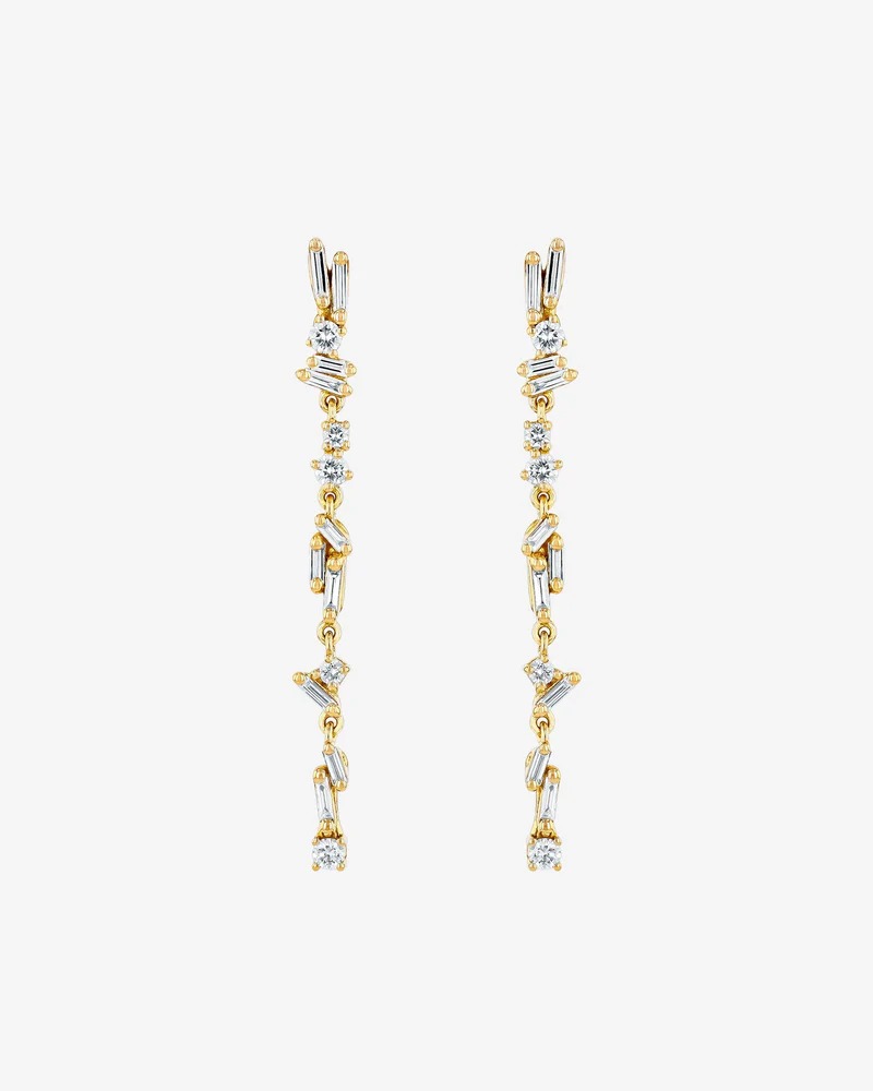 أقراط Classic Diamond Sparkler من Suzanne Kalan