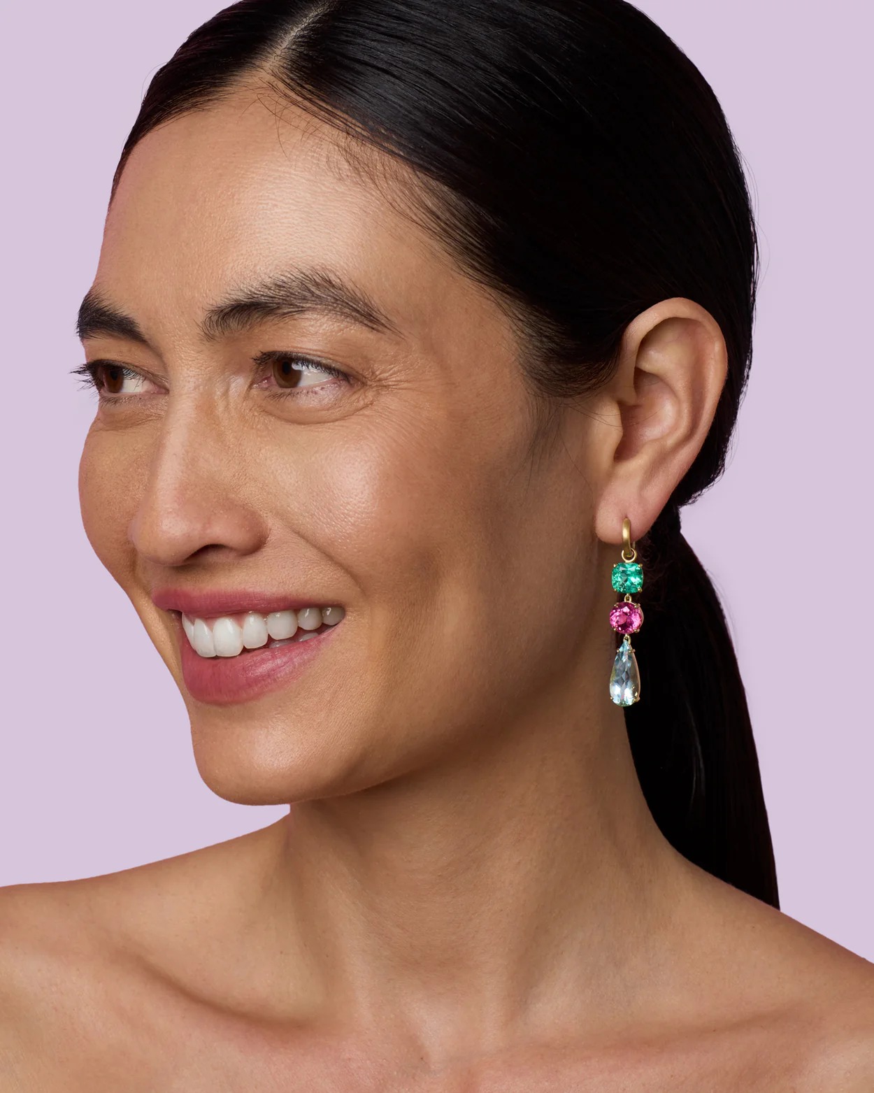 أقراط Gemmy Gem Triple من Irene Neuwirth