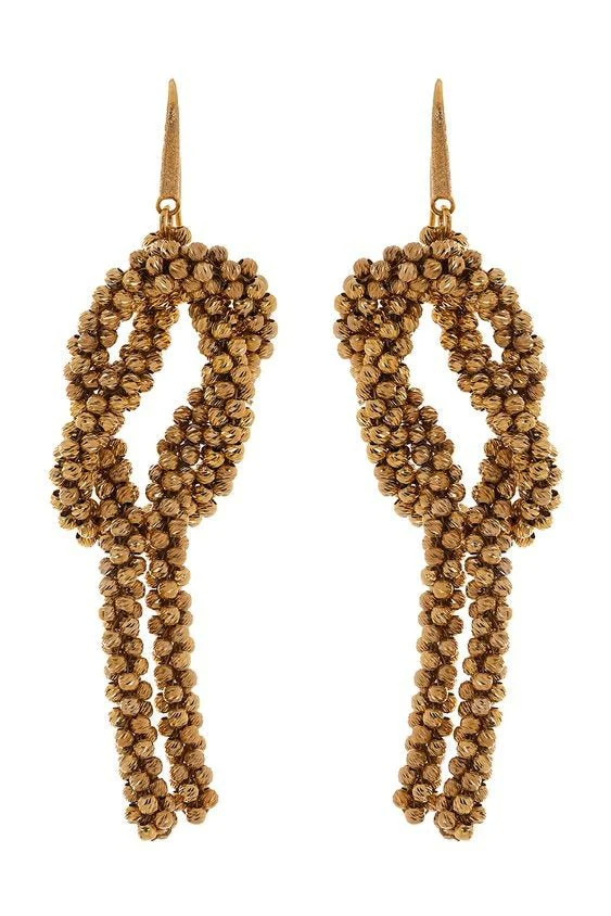 أقراط Knot Pyrite من دار BRUNELLO CUCINELLI