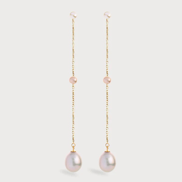 أقراط PASTEL GRADIENT PEARL من APPLES & FIGS