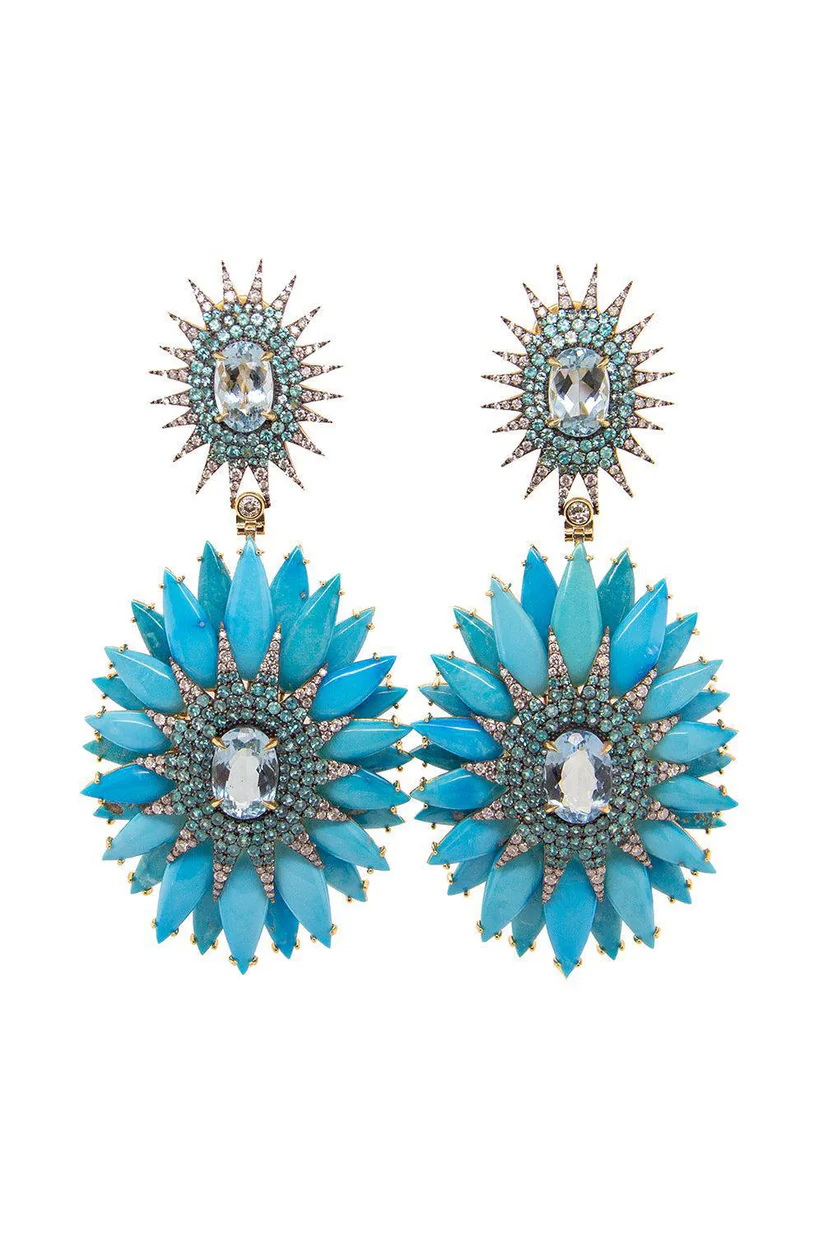 أقراط Paraiba Tourrmaline من SILVIA FURMANOVICH