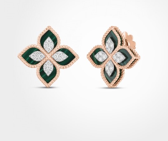 أقراط Roberto Coin Princess Flower من Damas Jewellery