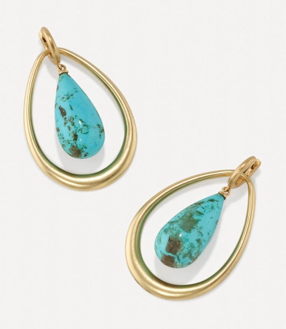 أقراط SWING HOOPS من Irene Neuwirth Jewelry