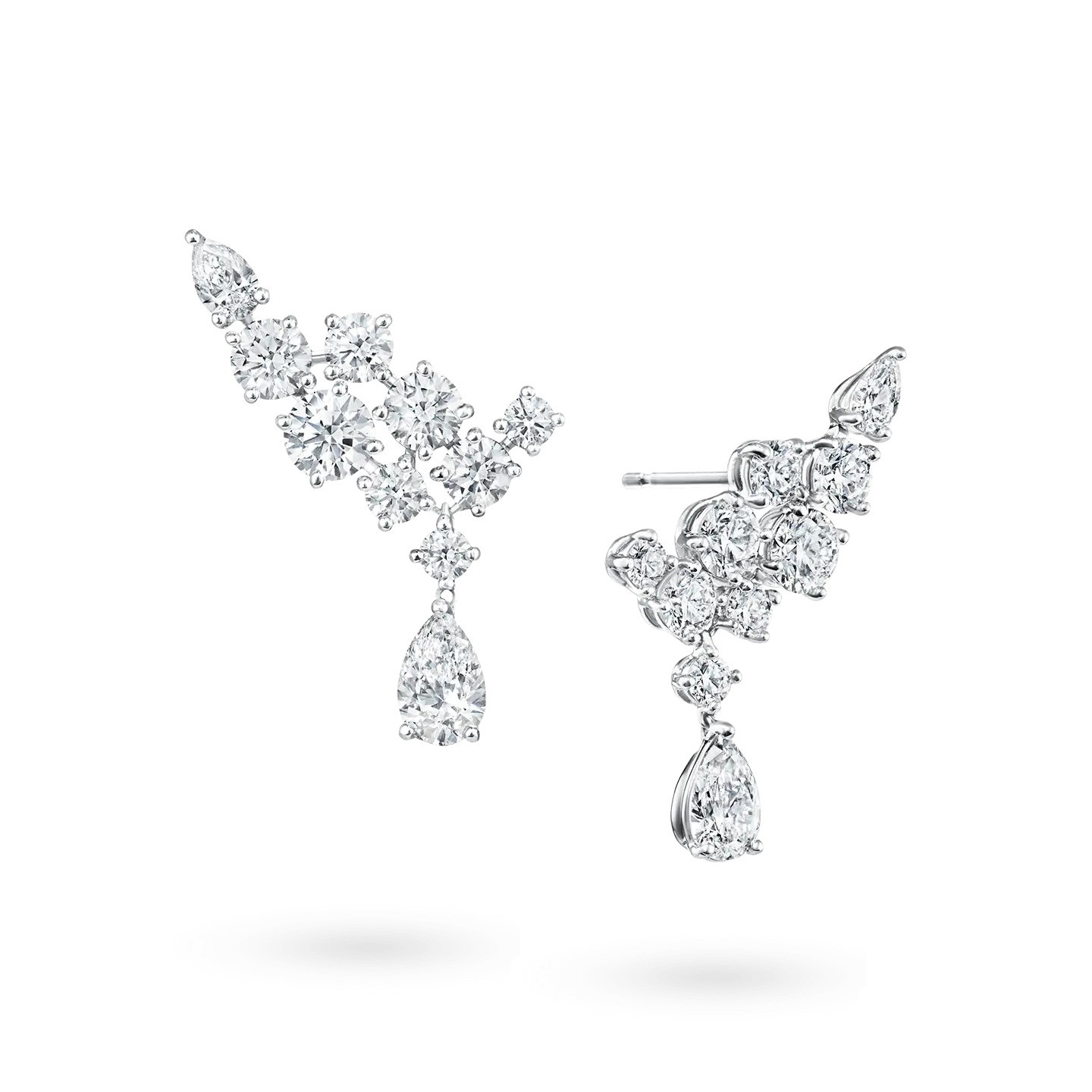 أقراط Sparkling Cluster من Harry Winston